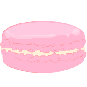 ピンクのマカロン