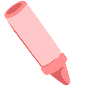 ピンクのクレヨン