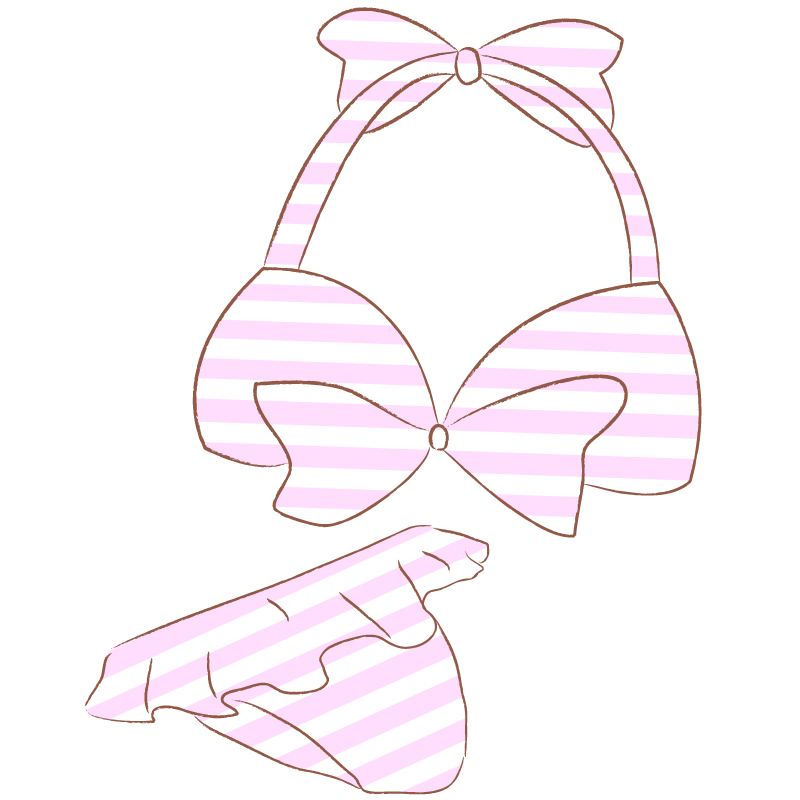 縞(ストライプ)ビキニ