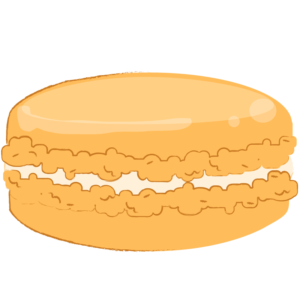 オレンジのマカロン