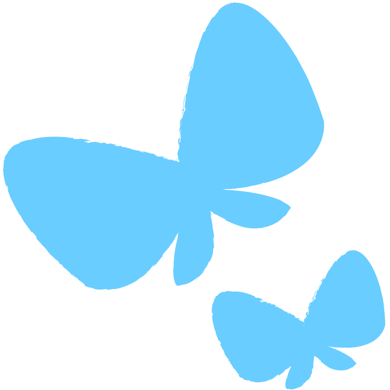 蝶のシルエット