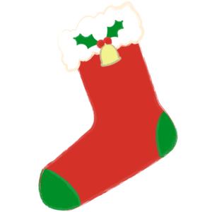 クリスマス靴下(ベル付き)