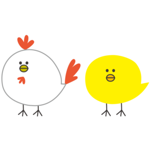 ニワトリとヒヨコ
