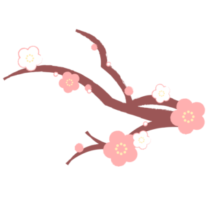 梅の枝(横)