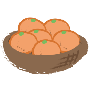 ザルに入ったみかん