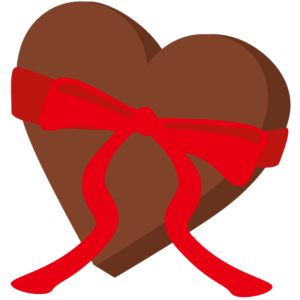 リボンのついたチョコレート