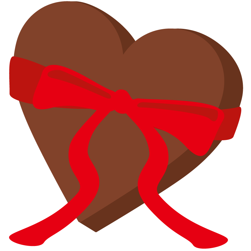 リボンのついたチョコレート