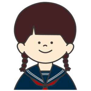 学生服（セーラー服）を着た女子生徒