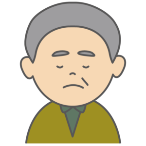 悲しむおじいさん