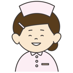 笑う女性看護師