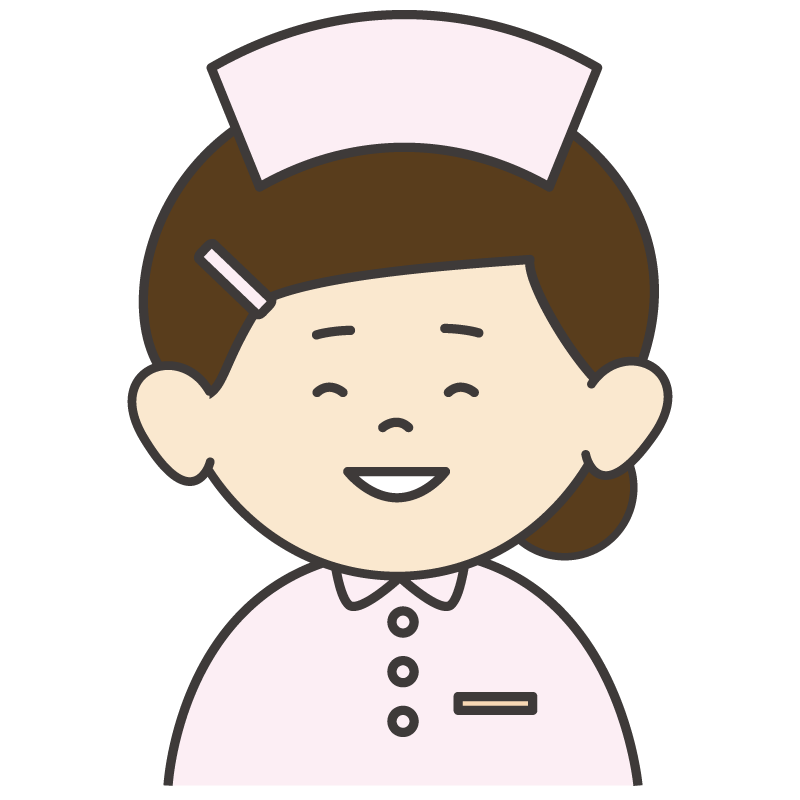 笑う女性看護師