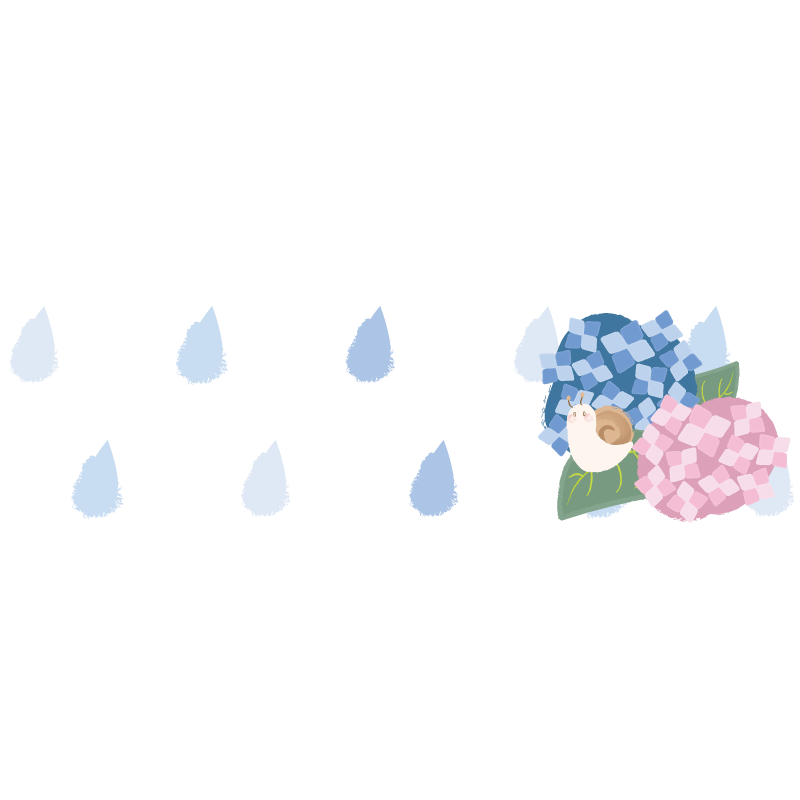 雨とカタツムリライン