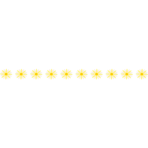 黄色い花のライン