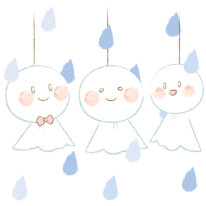 雨とてるてる坊主