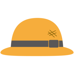 麦わら帽子（黒いリボン）