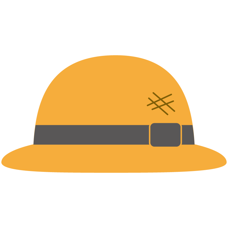 麦わら帽子（黒いリボン）