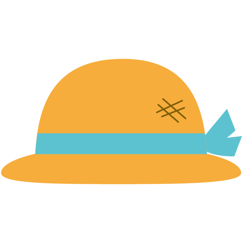 麦わら帽子（青いリボン）