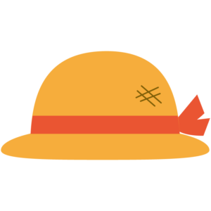 麦わら帽子（赤いリボン）