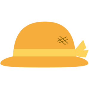 麦わら帽子（黄色いリボン）