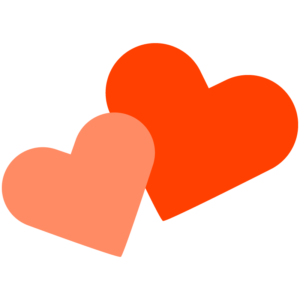 寄り添うハート