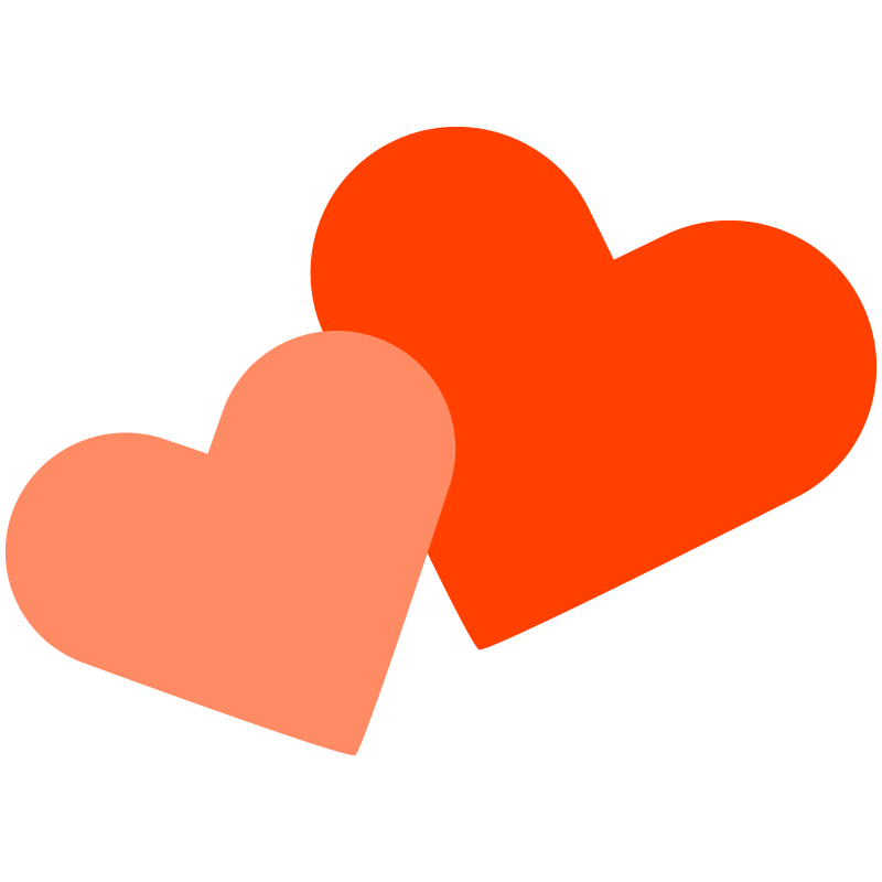 寄り添うハート