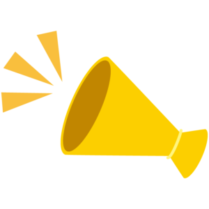 黄色いメガホン