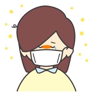 花粉症の女の子