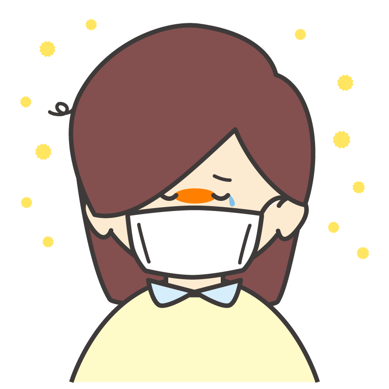 花粉症の女の子