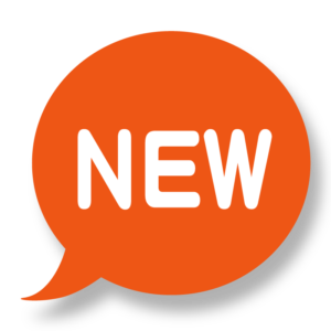 NEW吹き出し（オレンジ色）