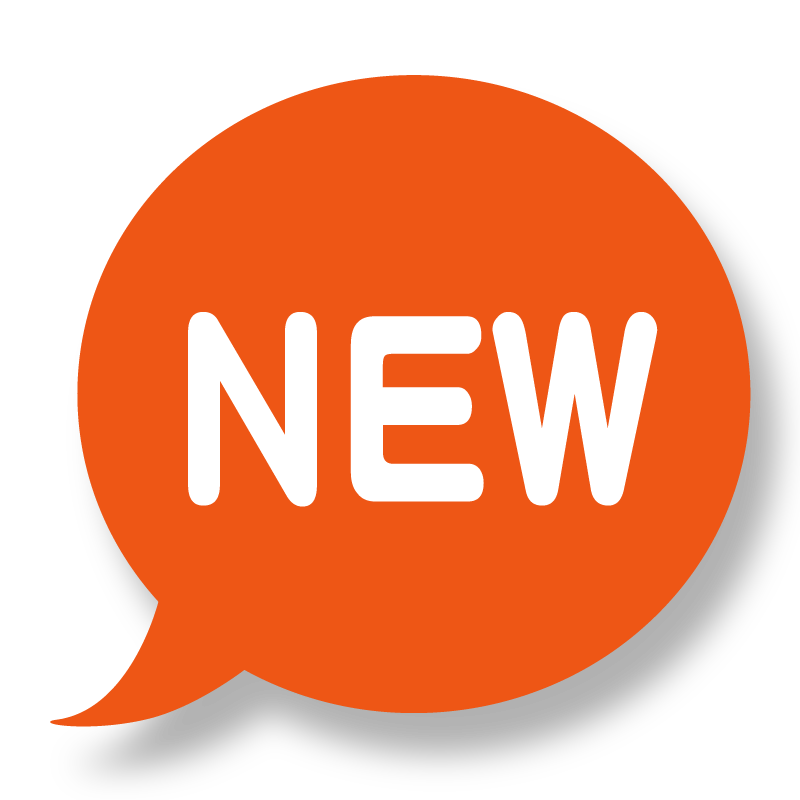 NEW吹き出し（オレンジ色）