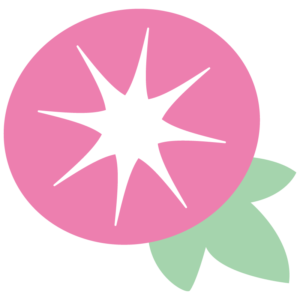 ピンクの朝顔（アサガオ）