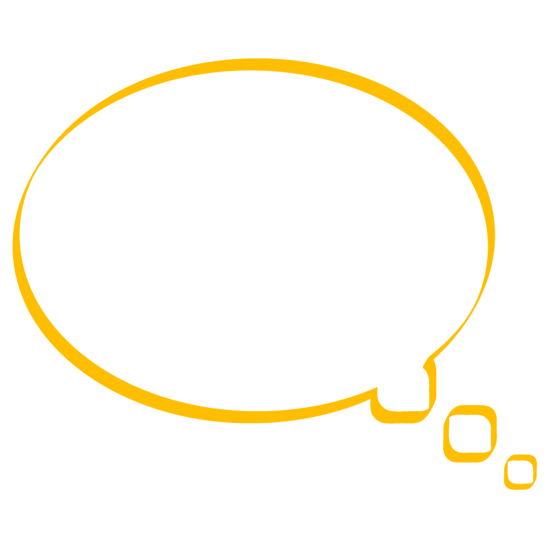 黄色の吹き出し