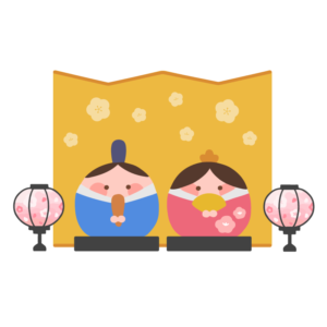 ひな人形（道具付き）