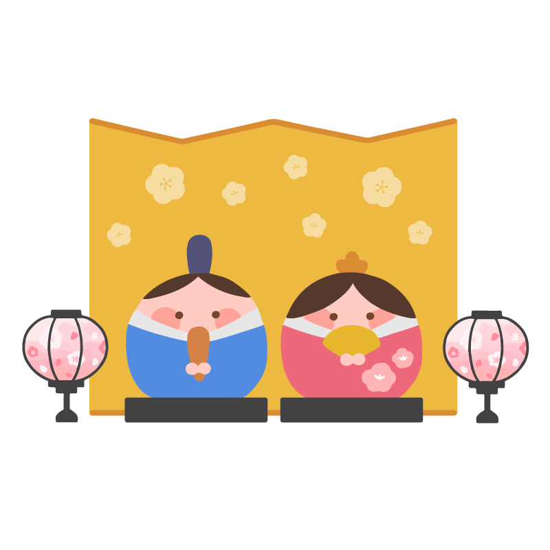 ひな人形(道具付き)