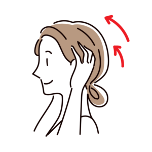 頭皮マッサージ（横）