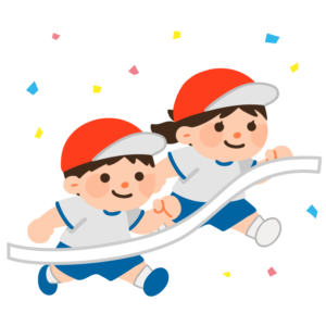 走る子どもたち（体操服）