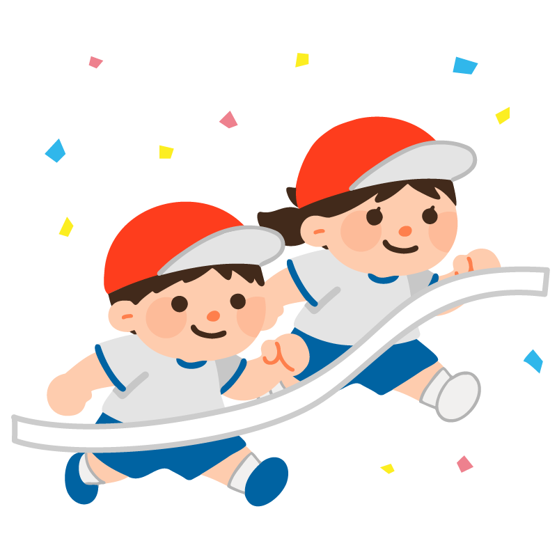 走る子どもたち（体操服）