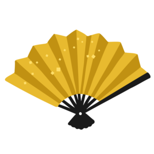 金の扇