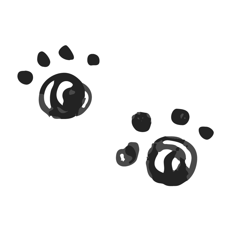 肉球（手書き）