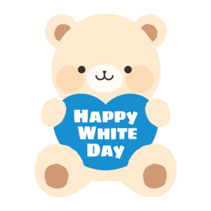 テディベア（白・ホワイトデー）