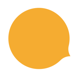 丸い吹き出し（黄）