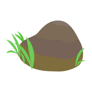 水辺にありそうな岩