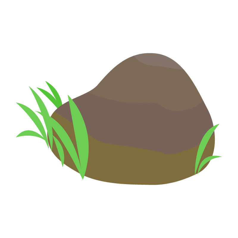 水辺にありそうな岩