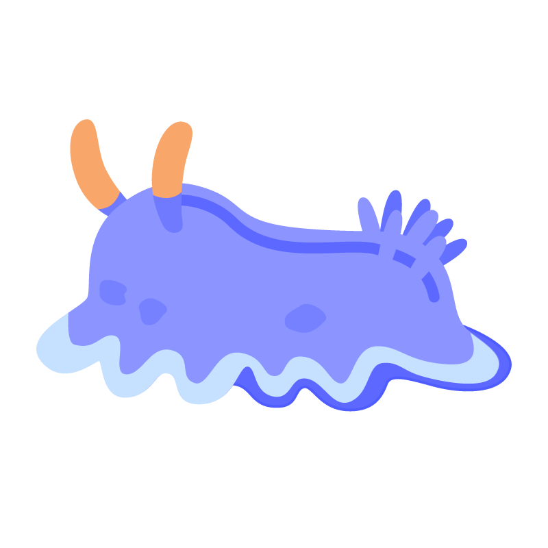 ウミウシ(青色)