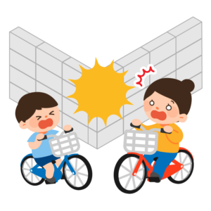 自転車と自転車の事故