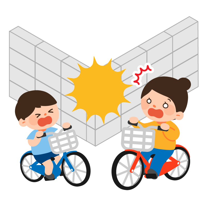 自転車と自転車の事故