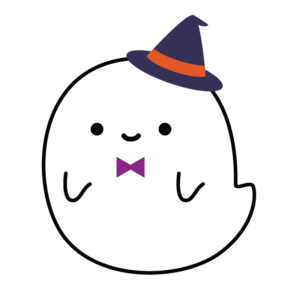 帽子をかぶったおばけ