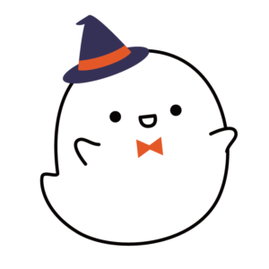 帽子をかぶったおばけ