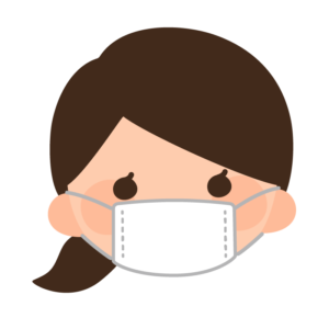 マスクをつけた女性