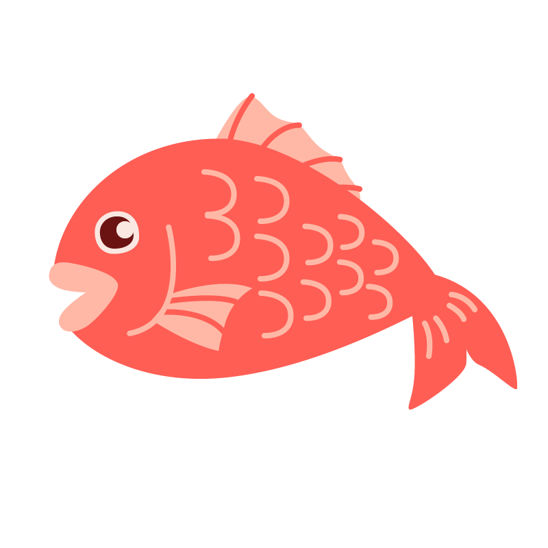 きらきらお目目な鯛